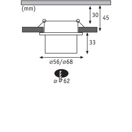 Paulmann 93383 - LOT 3xLED/6W IP44 Spot encastrable salle de bain à intensité variable GIL 230V