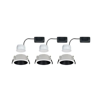 Paulmann 93402 - SET van 3x LED/6W IP44 Dimbare inbouwspots voor badkamer COLE 230V