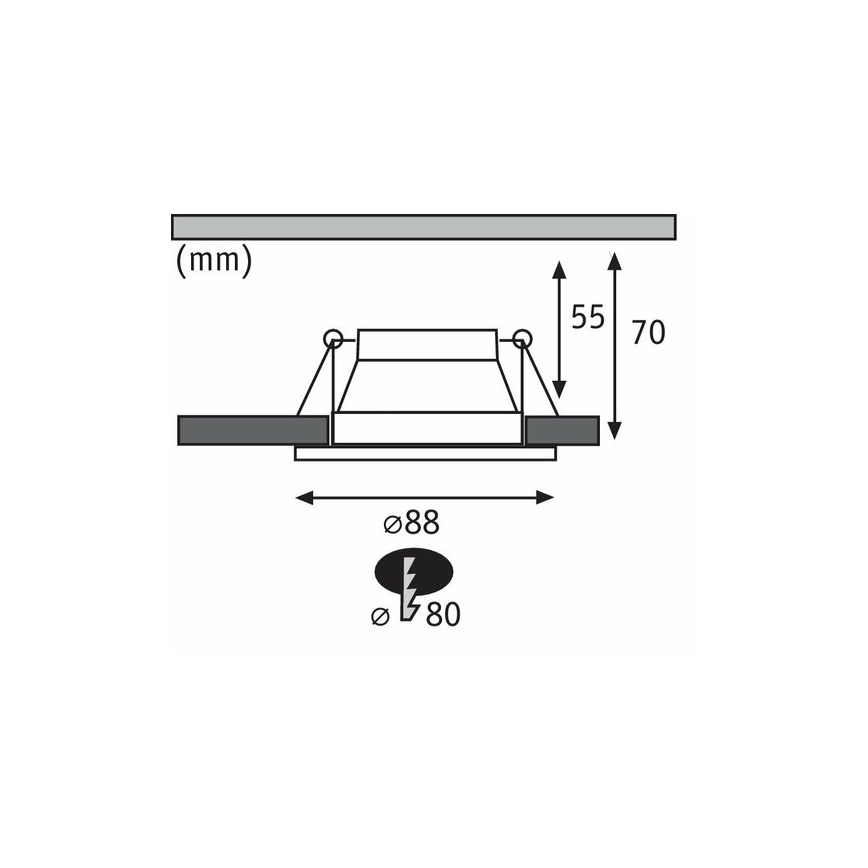 Paulmann 93404 - SET 3xLED/6,5W IP44 Dimbare badkamer inbouwlamp COLE 230V