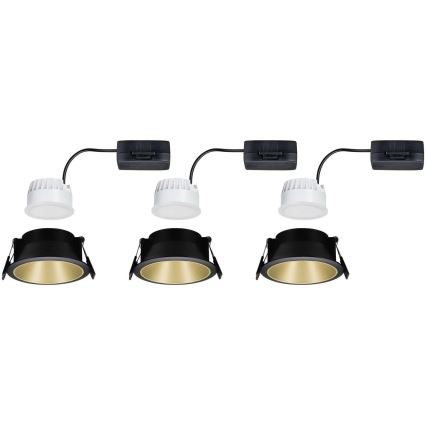 Paulmann 93404 - SET 3xLED/6,5W IP44 Luminaire de salle de bain encastrable à intensité variable COLE 230V