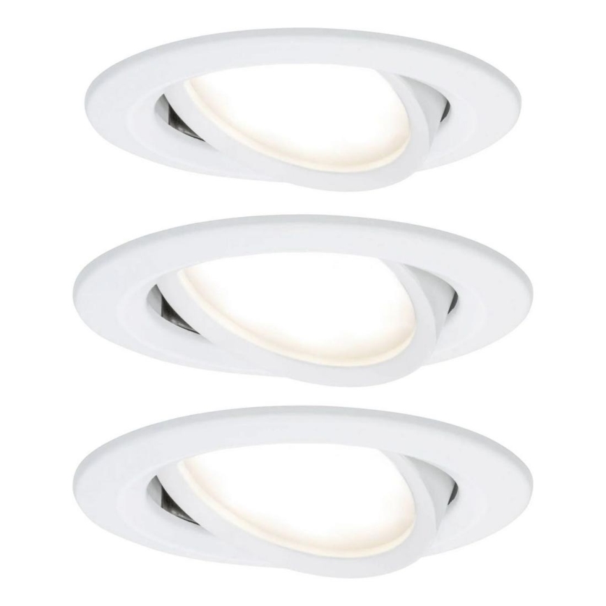 Paulmann 93449 - SET 3xLED/6,5W IP23 Badkamer inbouwverlichting NOVA 230V