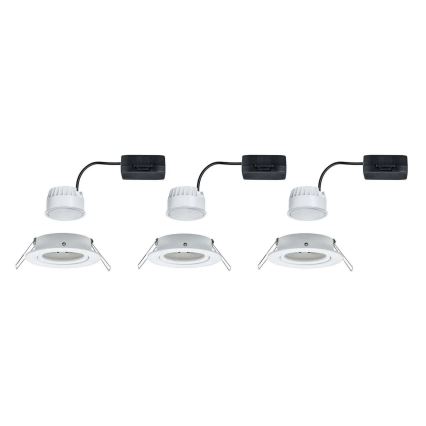 Paulmann 93449 - SET 3xLED/6,5W IP23 Badkamer inbouwverlichting NOVA 230V