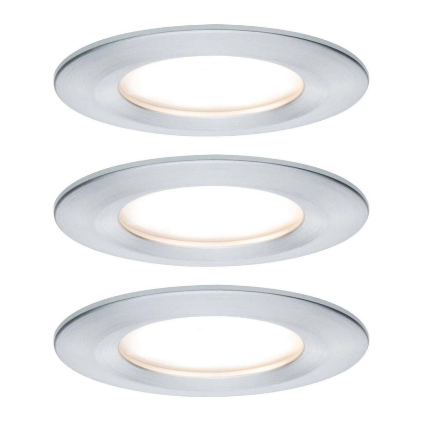 Paulmann 93462 - SET 3xLED/6W IP44 Badkamer inbouwverlichting NOVA 230V