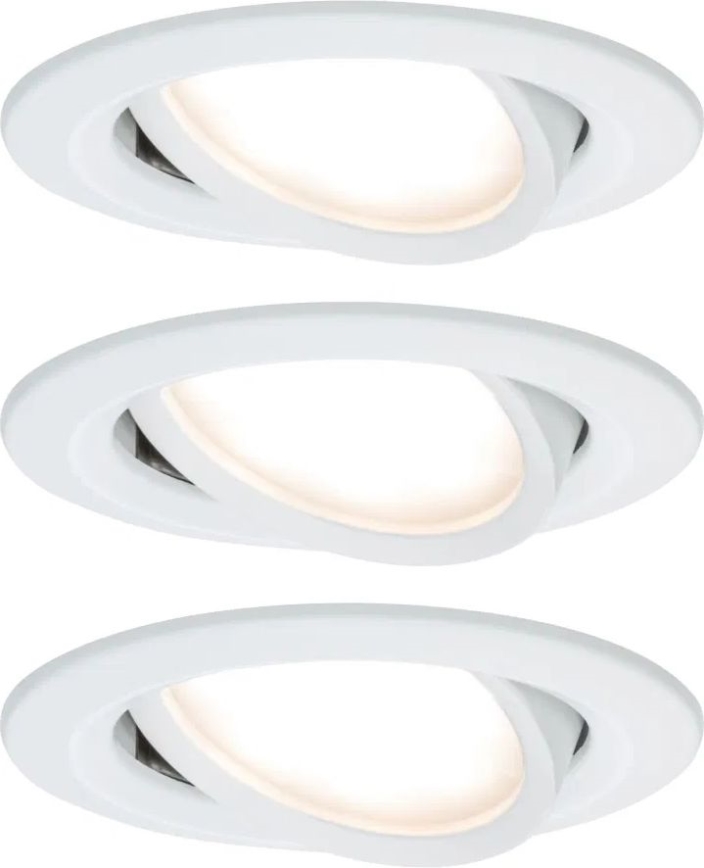 Paulmann 93485 - SET 3xLED/6W IP23 Dimbare en hangende badkamer verlichting NOVA 230V