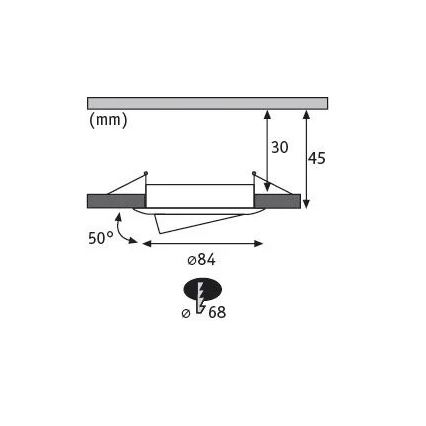 Paulmann 93485 - SET 3xLED/6W IP23 Dimbare en hangende badkamer verlichting NOVA 230V