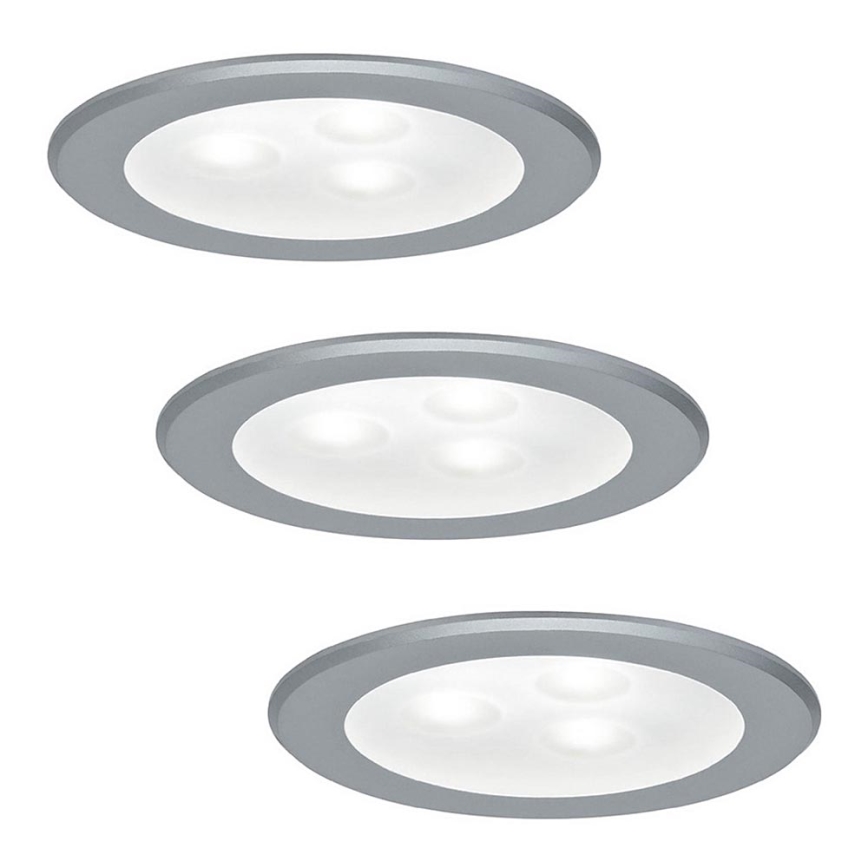 Paulmann 93544 - PACK 3x Luminaire LED encastrable MICRO LINE 3xLED/3W/230V