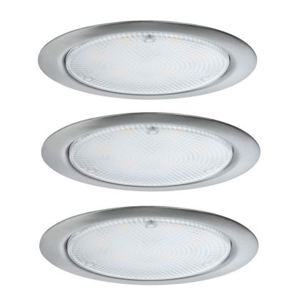 Paulmann 93559 - LOT 3xLED/2,8W Spot encastrable avec détecteur MICRO LINE 230V 2700K