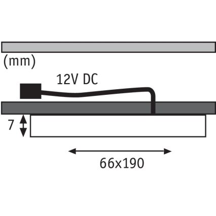 Paulmann 93563 - LOT 3xLED/2,2W Éclairage de meubles MICRO LINE 230V