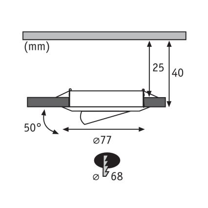 Paulmann 93579 - LOT 3xLED/3,8W Suspension PREMIUM LINE 230V