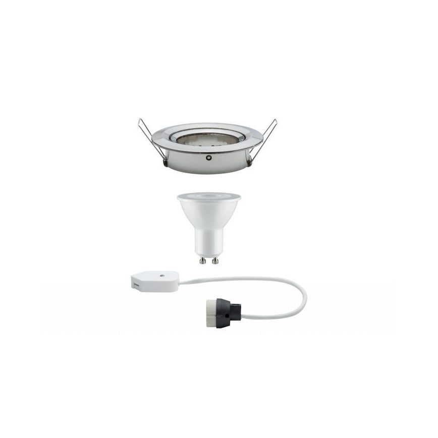 Paulmann 93603 - LED-GU10/7W IP23 Luminaire encastré de salle de bain à intensité variable NOVA 230V