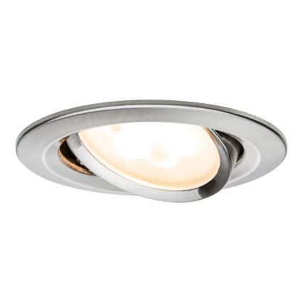 Paulmann 93649 - LOT 3x LED GU10/5W IP23 Spot encastrable salle de bain à intensité variable NOVA 230V