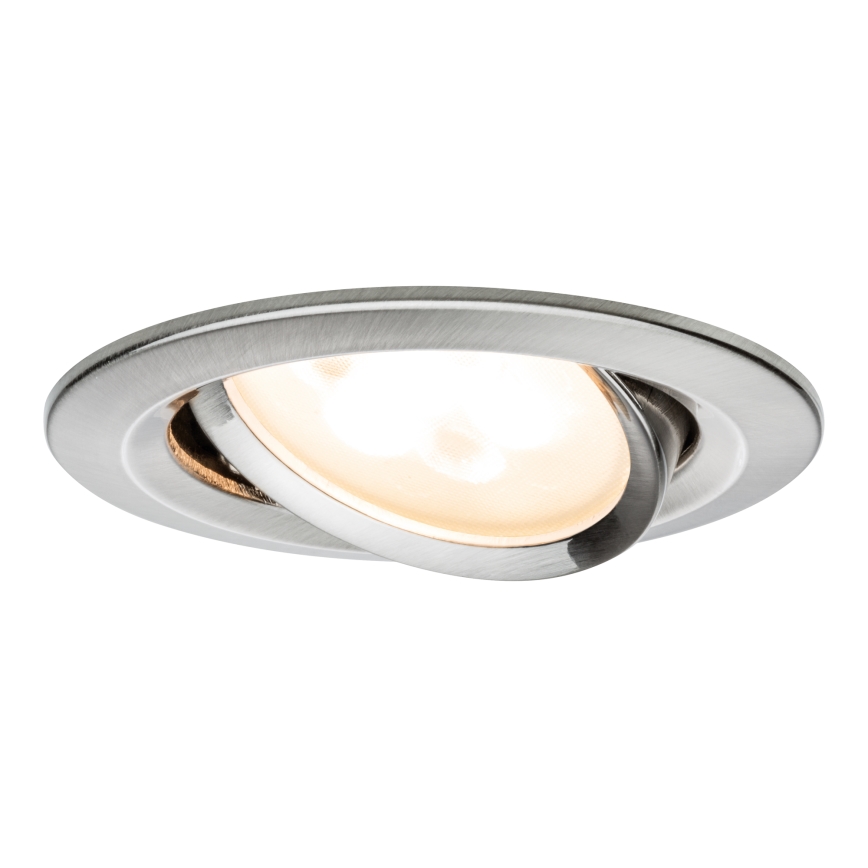 Paulmann 93649 - LOT 3x LED GU10/5W IP23 Spot encastrable salle de bain à intensité variable NOVA 230V