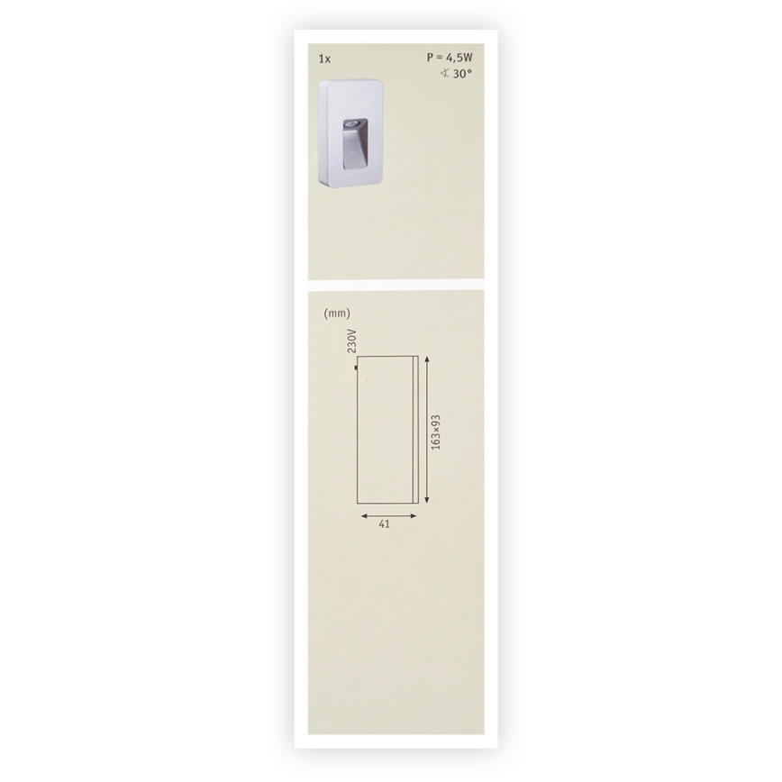 Paulmann  93825 - LED/2,4W IP44 Applique murale d'extérieur SPECIAL LINE 230V