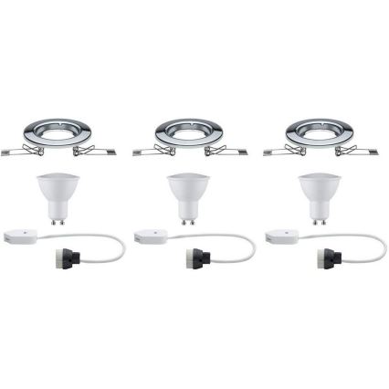 Paulmann 93853 - SET 3xLED-GU10/4,5W Inbouwverlichting STARR 230V