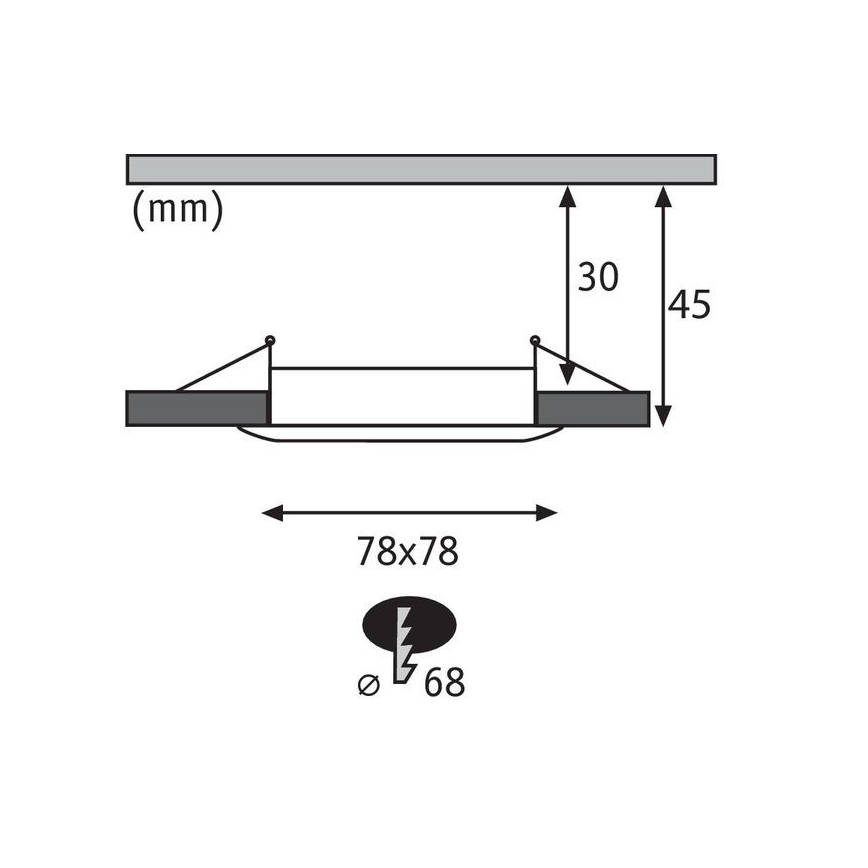 Paulmann 93891 - Luminaire de salle de bain à intensité variable LED/6,8W IP44 COIN 230V