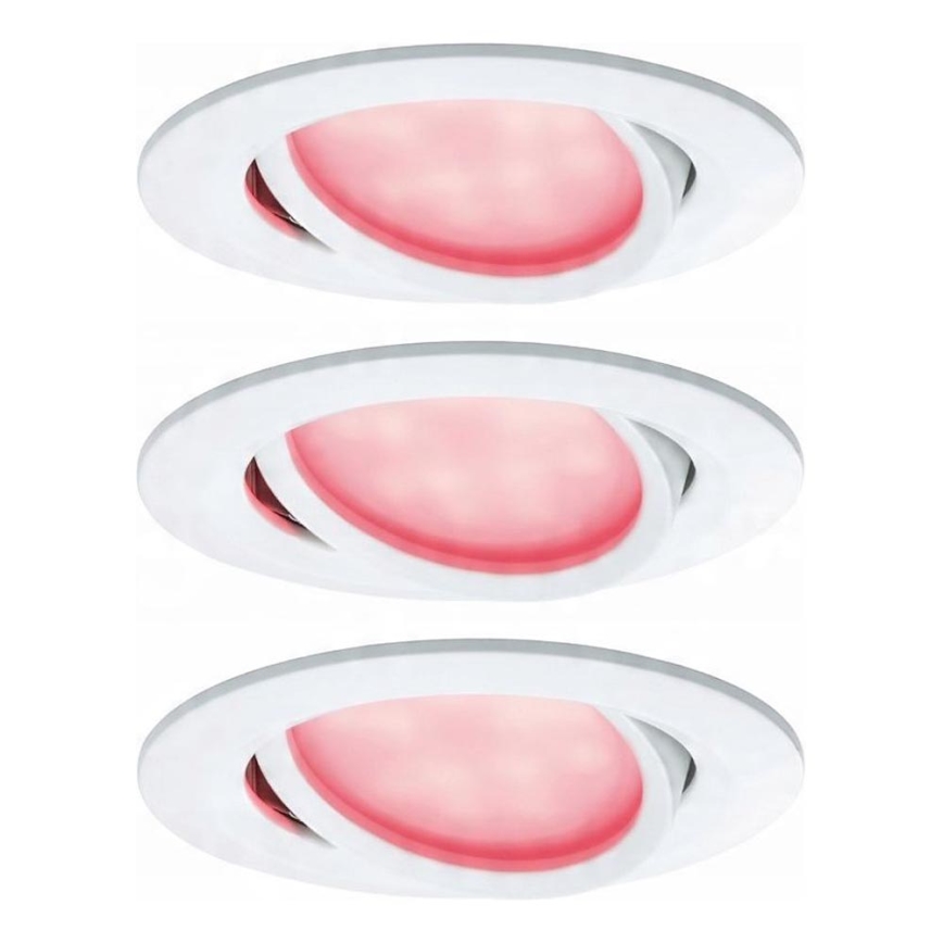 Paulmann 93940 -SET 3x LED RGBW/2W IP23 Dimbare en hangende badkamer verlichting 230V