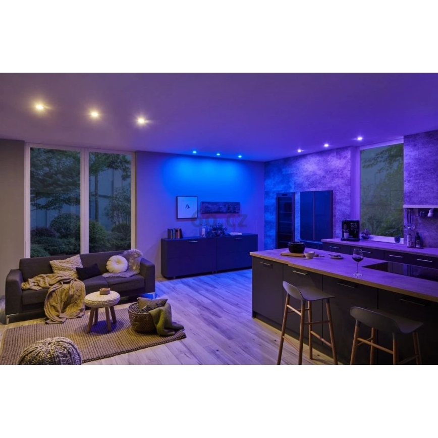 Paulmann 93940 -SET 3x LED RGBW/2W IP23 Dimbare en hangende badkamer verlichting 230V