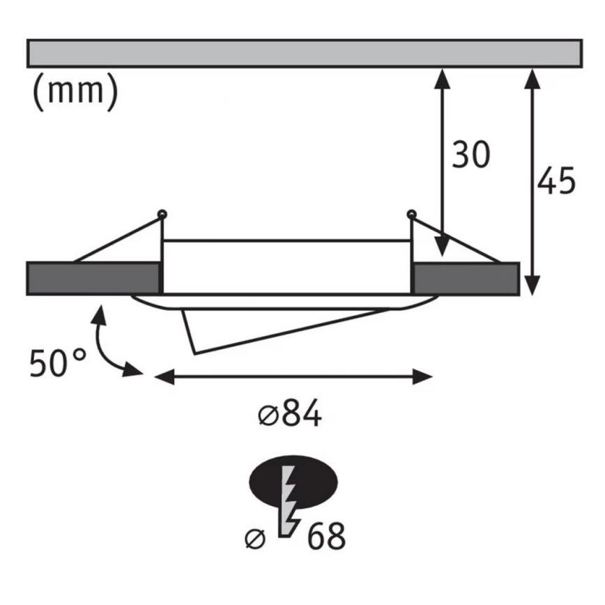Paulmann 93940 -SET 3x LED RGBW/2W IP23 Dimbare en hangende badkamer verlichting 230V