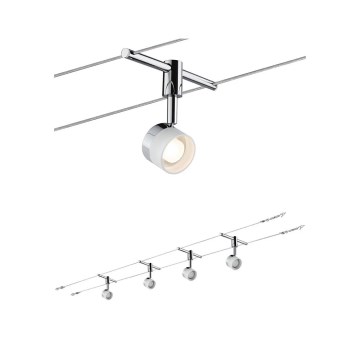 Paulmann 94080 - SET 4xLED/4,8W Spot voor een rail Systeem STAGE 230V glanzend chroom