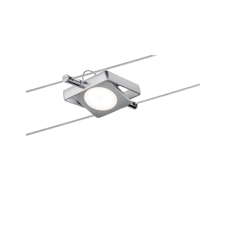 Paulmann 94107 - Lot de 4xLED/4,3W Spot pour système sur câble MAC 230V chrome mat