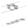 Paulmann 94107 - SET van 4x LED/4,3W Compleet kabelsysteem MAC 230V mat chroom