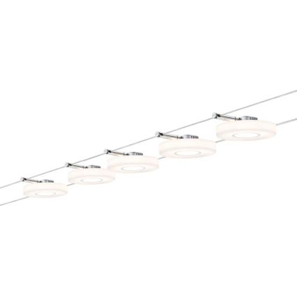 Paulmann 94109 - Kit complet 5x LED/4,3 W, système sur câbles MAC 230 V, blanc