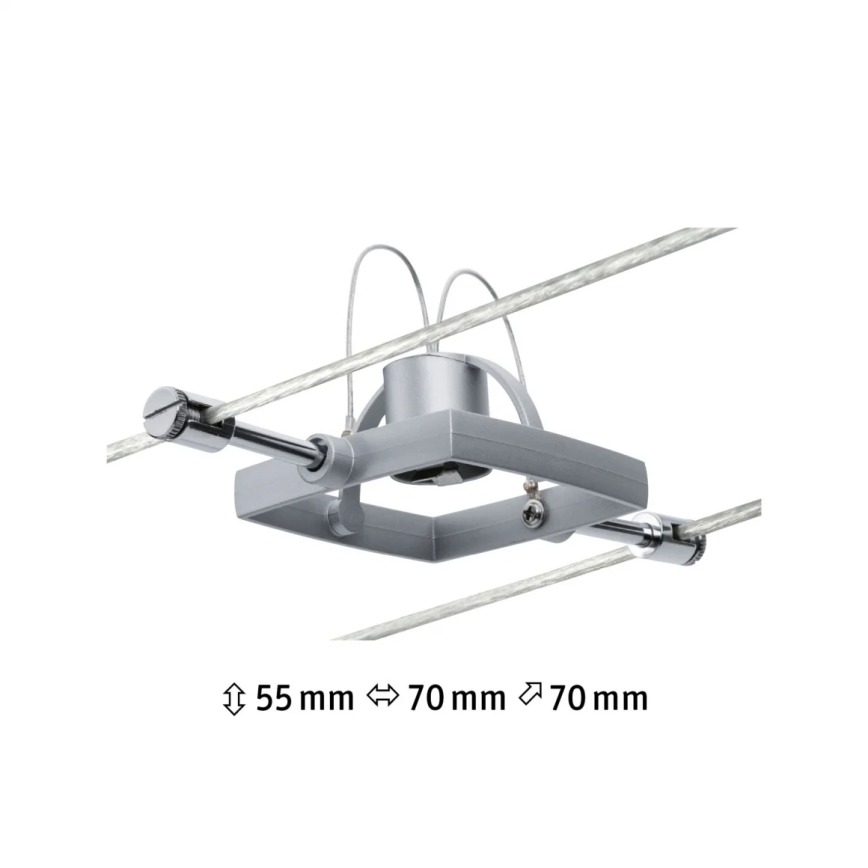 Paulmann 94132 - 1xGU5,3/10W Spot voor een rail Systeem MAC 12V mat chroom