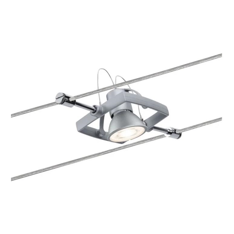 Paulmann 94132 - 1xGU5,3/10W Spotlamp voor het MAC 12V kabelsysteem, mat chroom