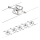 Paulmann 94133 - Set van 5x GU5,3/10W compleet staalkabelsysteem MAC 230V mat chroom