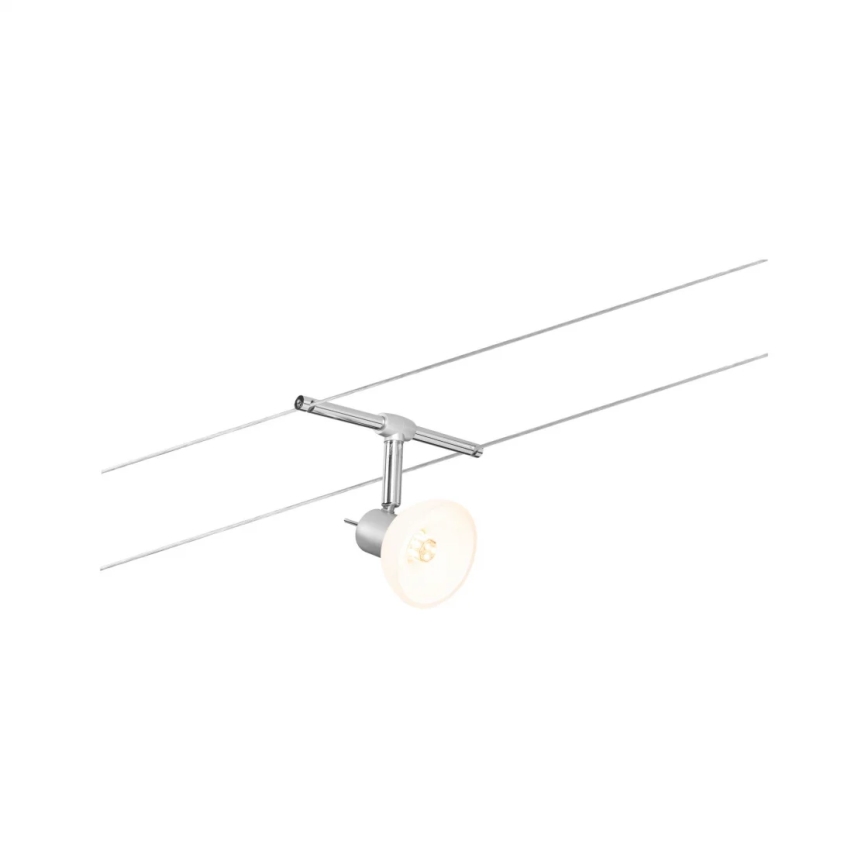 Paulmann 94136 - SET 5xGU5,3/10W Compleet kabelsysteem SHEELA 230V glanzend chroom
