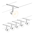 Paulmann 94136 - SET 5xGU5,3/10W Compleet kabelsysteem SHEELA 230V glanzend chroom