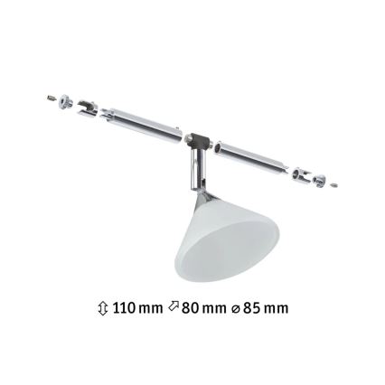Paulmann 94138 - 1xGU4/10W Spotverlichting voor kabelsysteem COLMAR 12V wit/glanzend chroom