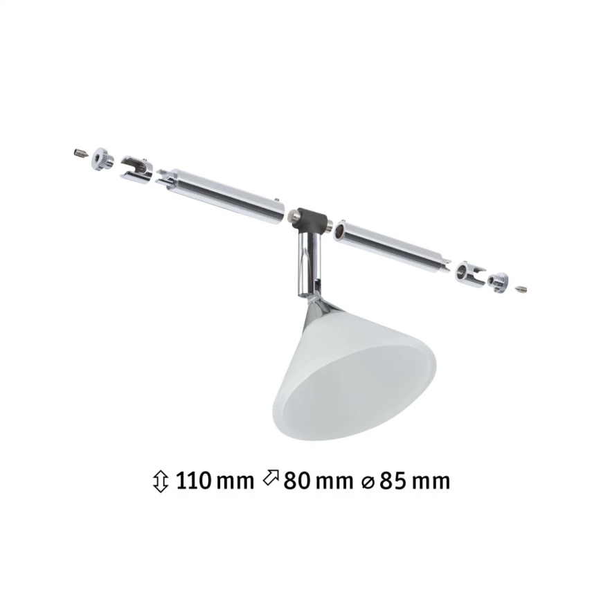 Paulmann 94138 - 1xGU4/10W Spotverlichting voor kabelsysteem COLMAR 12V wit/glanzend chroom