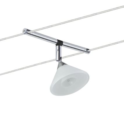 Paulmann 94138 - Spot 1xGU4/10W pour système à câbles COLMAR 12V blanc/chrome brillant