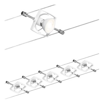 Paulmann 94149 - SET 5xGU5,3/10W Spot voor een stringsysteem TECH 230V wit