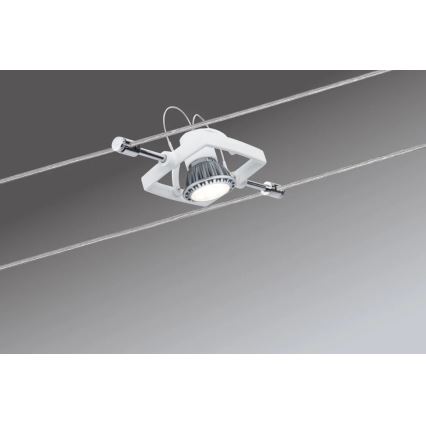Paulmann 94149 - SET van 5xGU5,3/10W Spotlamp voor kabelsysteem TECH 230V wit