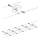 Paulmann 94149 - SET van 5xGU5,3/10W Spotlamp voor kabelsysteem TECH 230V wit