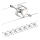 Paulmann 94152 - Compleet kabelsysteem MAC 230V (set van 7x GU5,3/10W), mat chroom