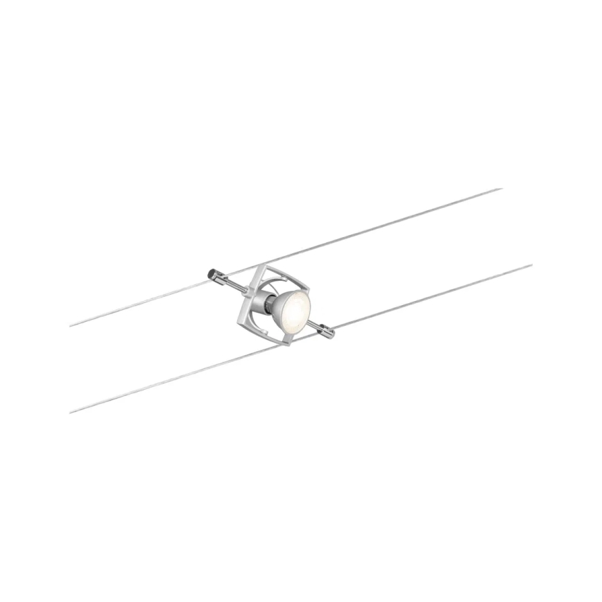 Paulmann 94152 - KIT 7x GU5,3/10W Système complet sur câble MAC 230V chrome mat