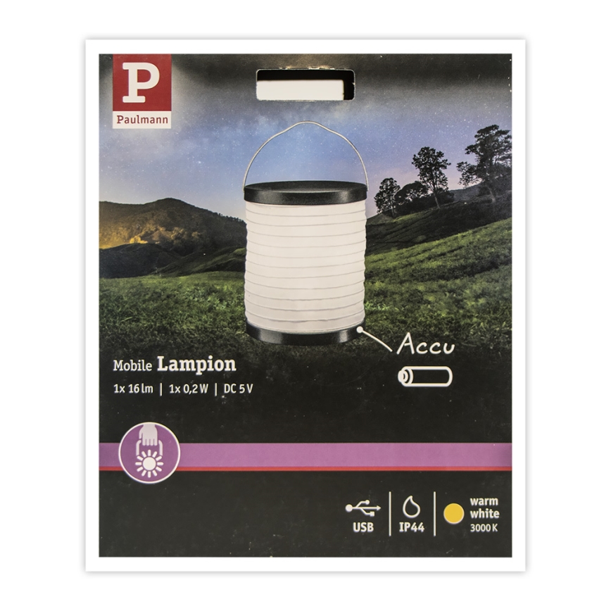 Paulmann 94169 - LED/0,2W IP44 Decoratieve buitenverlichting MOBILE 3,7V 900 mAh