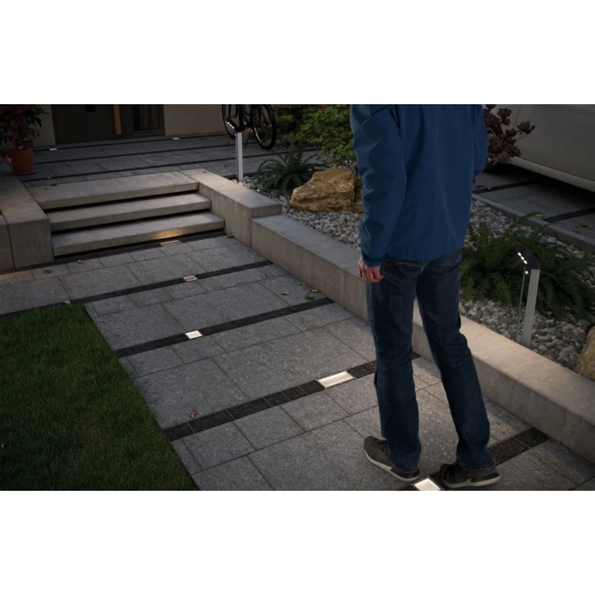 Paulmann 94238 - LED/0,7W IP67 Oprit zonne-lamp met sensor ARON 3,7V 650 mAh