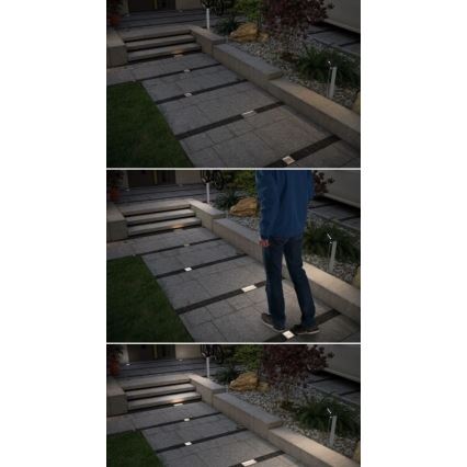 Paulmann 94238 - LED/0,7W IP67 Spot solaire encastrable dans sol avec détecteur ARON 3,7V 650 mAh