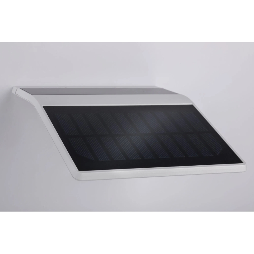 Paulmann 94244 - Applique murale solaire LED 1,2 W IP44 avec capteur YOKO 3,7 V 1800 mAh, blanche