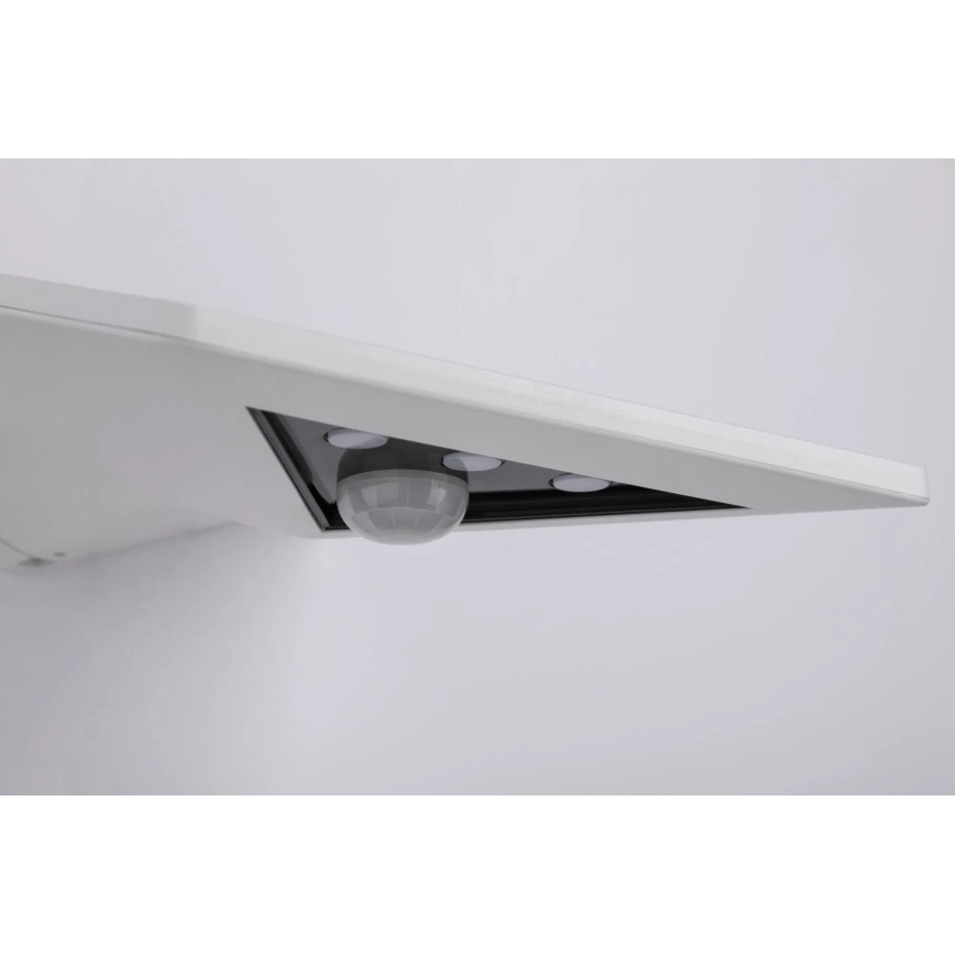 Paulmann 94244 - Applique murale solaire LED 1,2 W IP44 avec capteur YOKO 3,7 V 1800 mAh, blanche