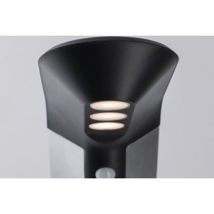 Paulmann 94252 - LED/1,2W IP44 Lampe solaire d'extérieur avec détecteur SOLEY 230V