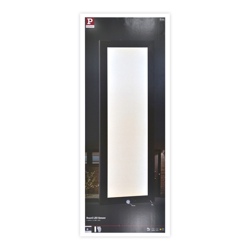 Paulmann 94257_1 - LED/19W IP44 Plafondlamp voor buiten met sensor 230V