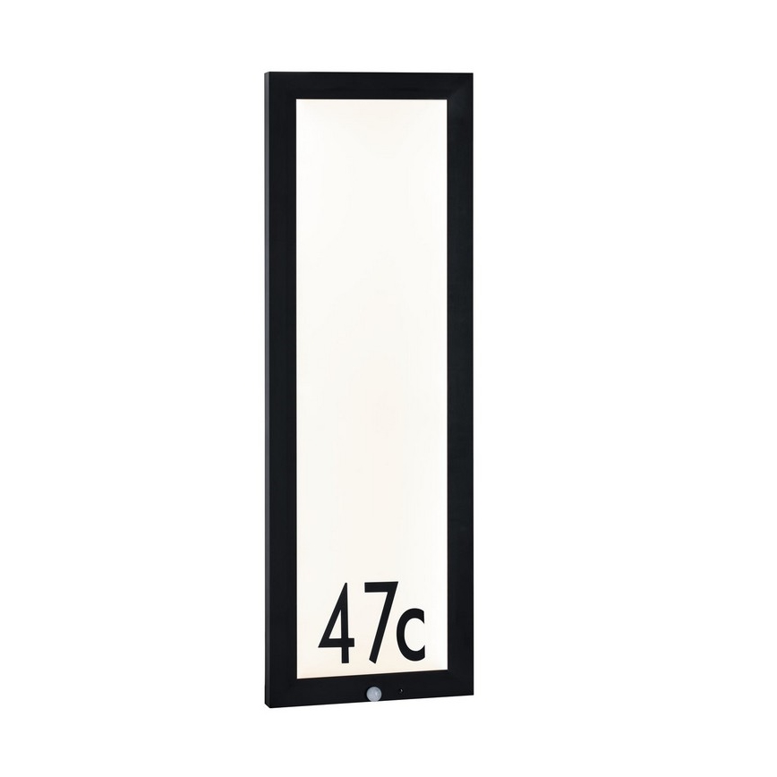 Paulmann 94257 - Huisnummer met sensor LED / 19W IP44 230V