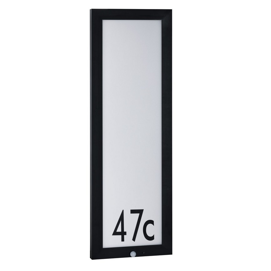 Paulmann 94257 - Huisnummer met sensor LED / 19W IP44 230V