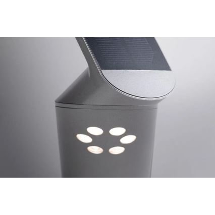 Paulmann 94261 - Lampe solaire avec détecteur LED/1,2W IP44 ILIAS 3,7V