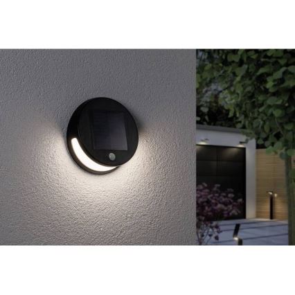 Paulmann 94265 - LED/3W IP44 Solarlamp voor buiten met sensor HELENA 3,7V 1800 mAh
